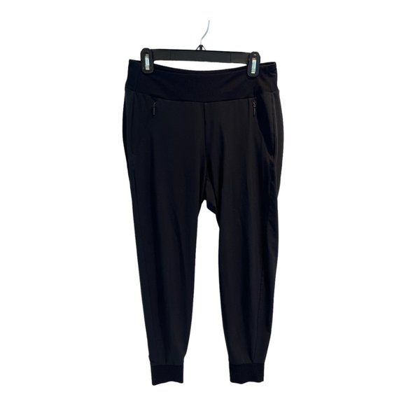 Athleta Black Jogger Pants Size 8 - Picture 1 of 4